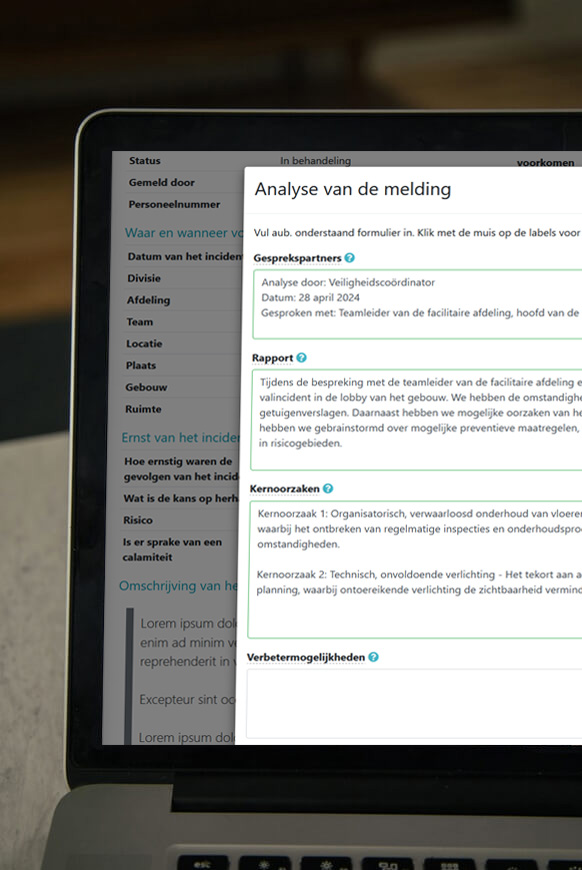 Analyseren van een melding